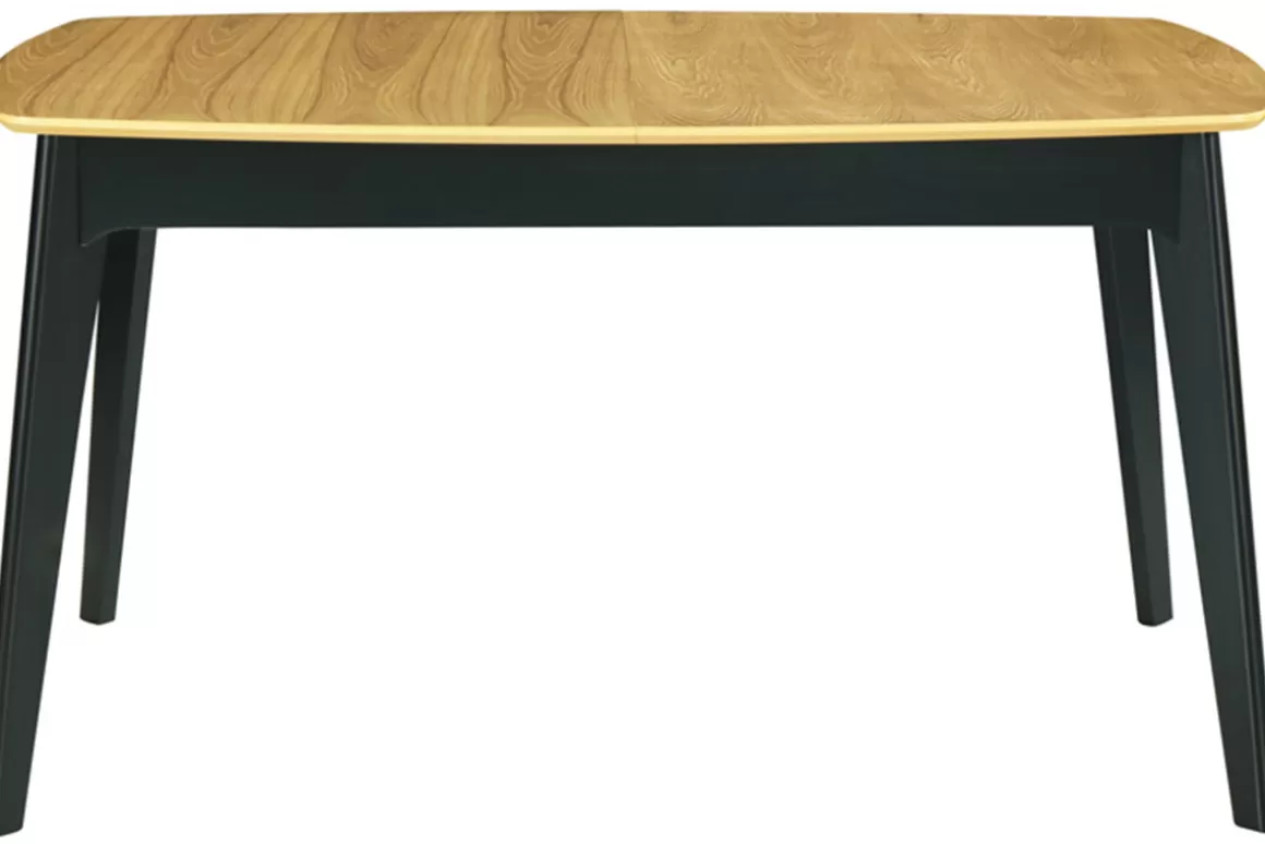 Miliboo Ausziehbare Tischplatte aus schwarzen Furnier 140+40x90 cm MEENA