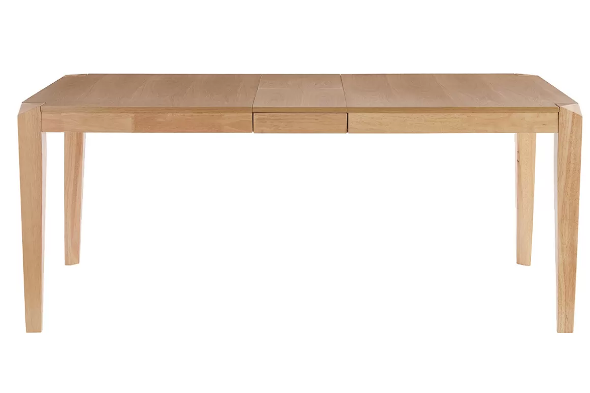 Miliboo Ausziehbarer Esstisch mit Eschen- und Hevea-Massivholzfurnier L150-180 cm BOLLY