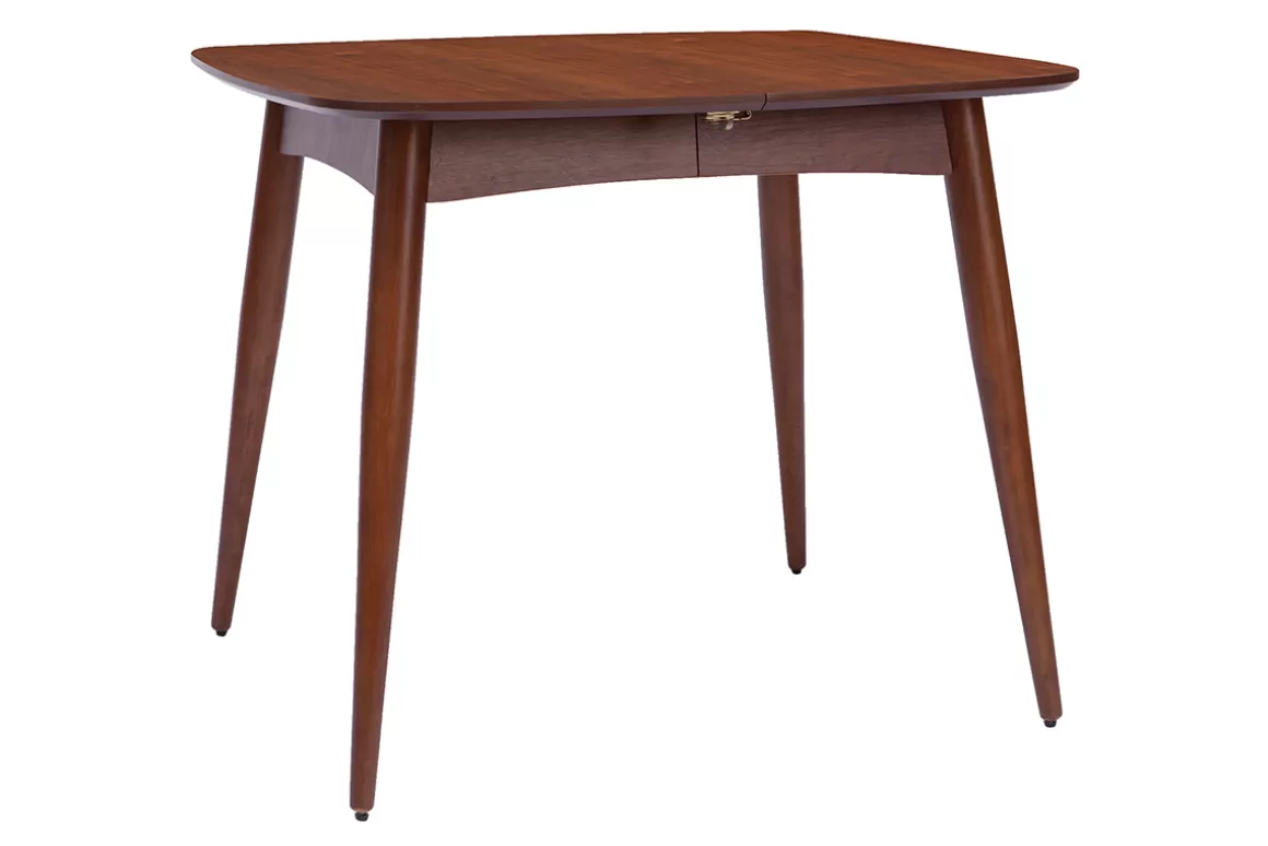 Miliboo Ausziehbarer Esstisch Nussbaum 90x130 cm NORDECO