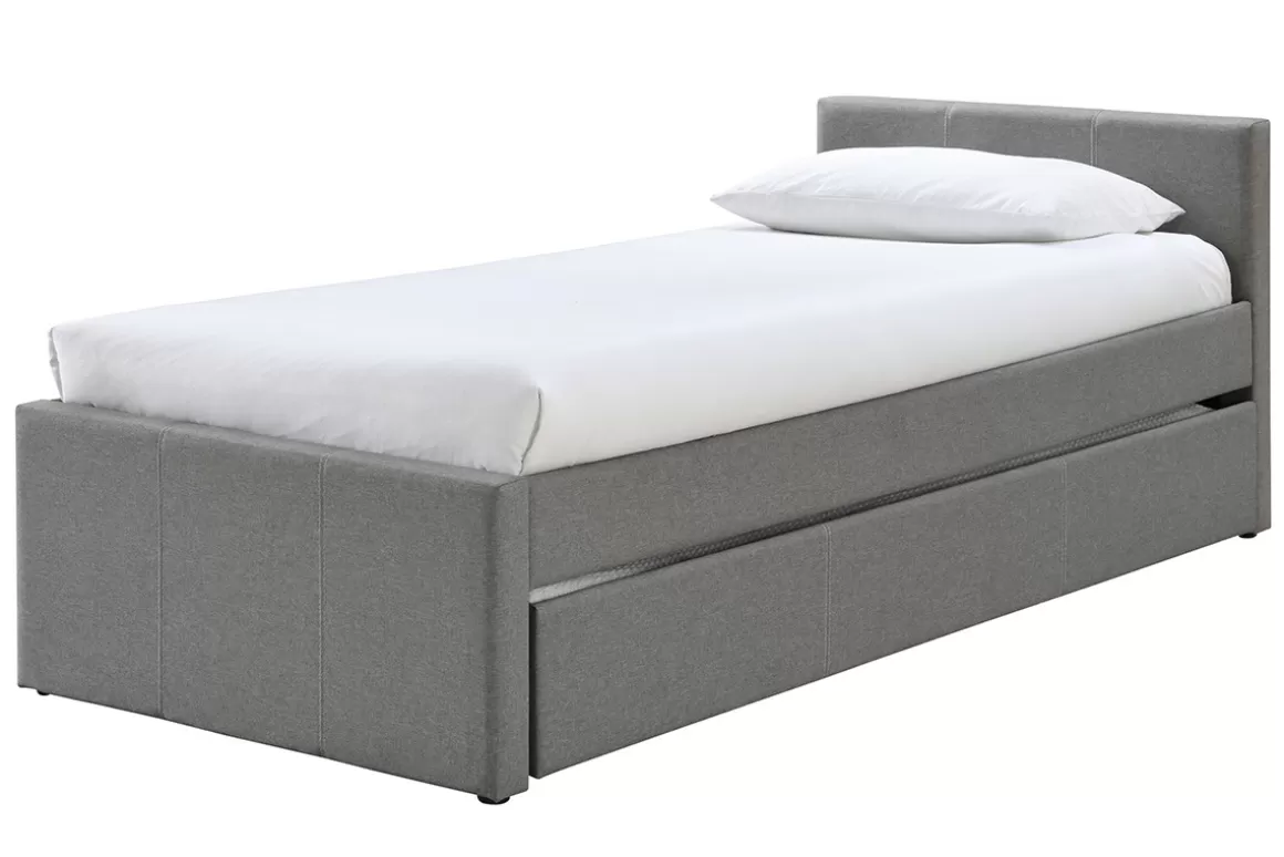 Kinder Miliboo Ausziehbett 90 x 195 grau MACCO