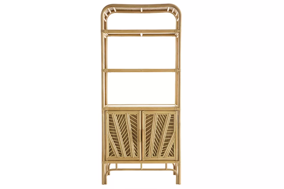 Miliboo Bücherregal aus Rattan H180 cm GALON