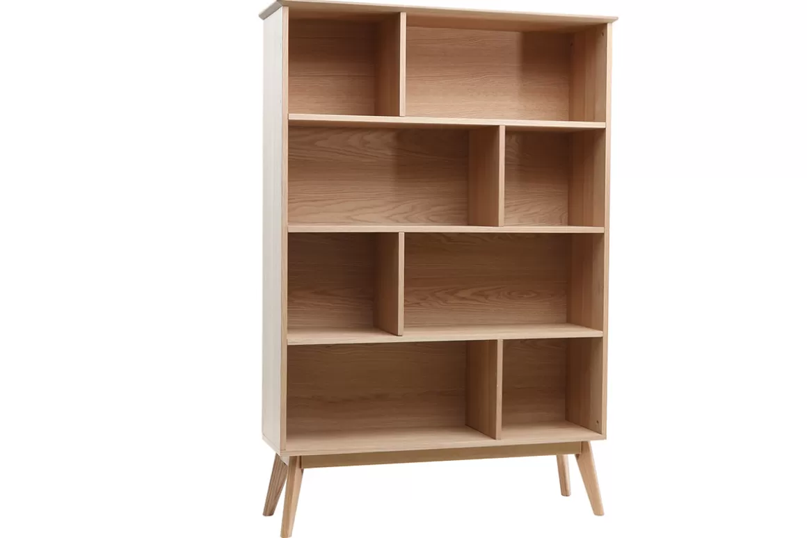 Miliboo Bücherregal skandinavisch Eiche 165 cm INGRID