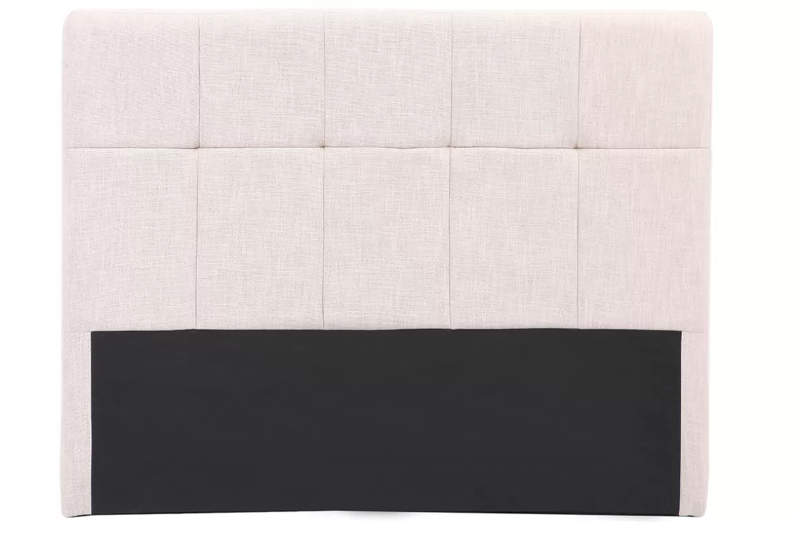 Miliboo Bettkopfteil, naturfarbener Stoff, 160 cm CLOVIS