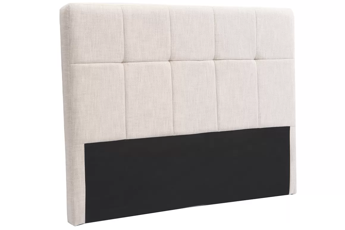 Miliboo Bettkopfteil, naturfarbener Stoff, 160 cm CLOVIS