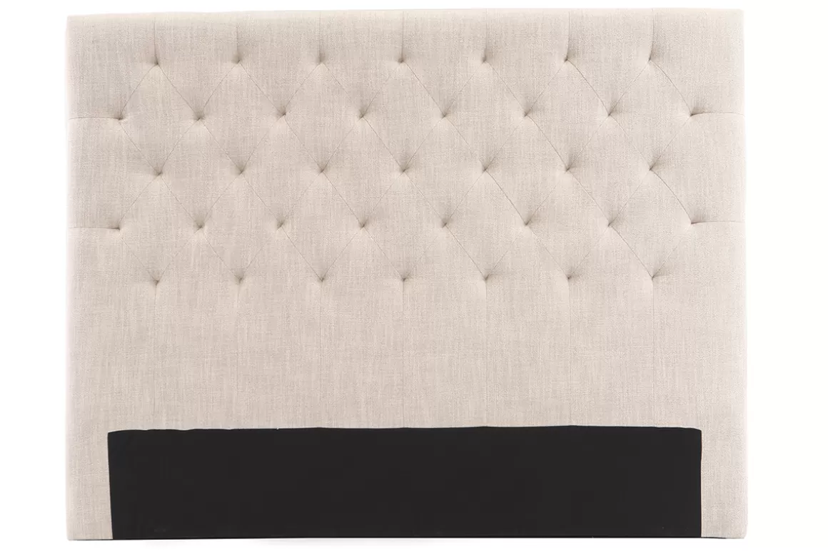 Miliboo Bettkopfteil, naturfarbener Stoff, 160 cm ENGUERRAND
