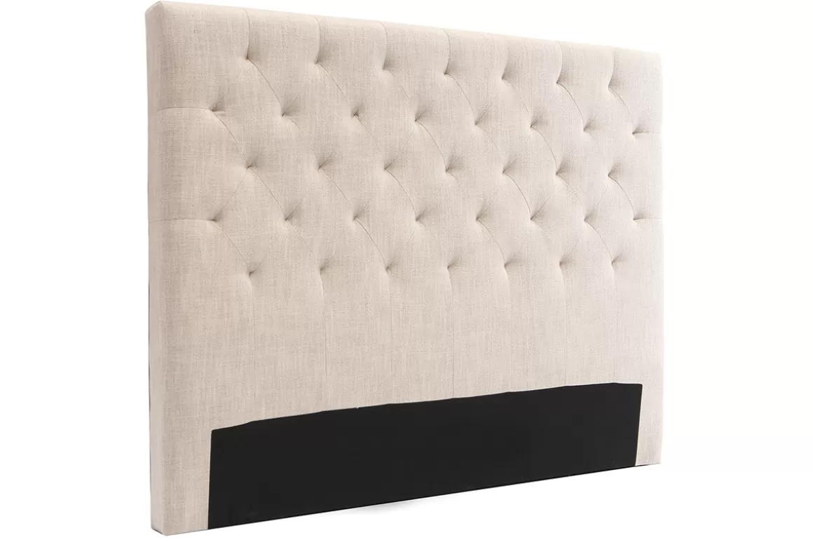 Miliboo Bettkopfteil, naturfarbener Stoff, 160 cm ENGUERRAND