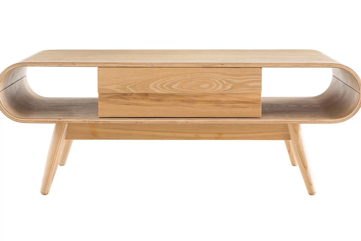 Miliboo Couchtisch skandinavisches Design Holz naturell BALTIK