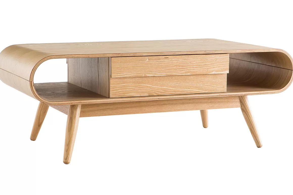 Miliboo Couchtisch skandinavisches Design Holz naturell BALTIK