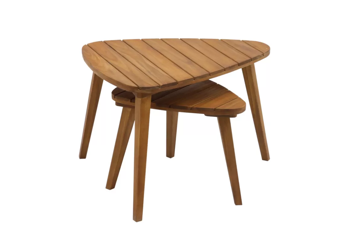 Miliboo Couchtische aus Massivholz (2er-Set) ELQUI
