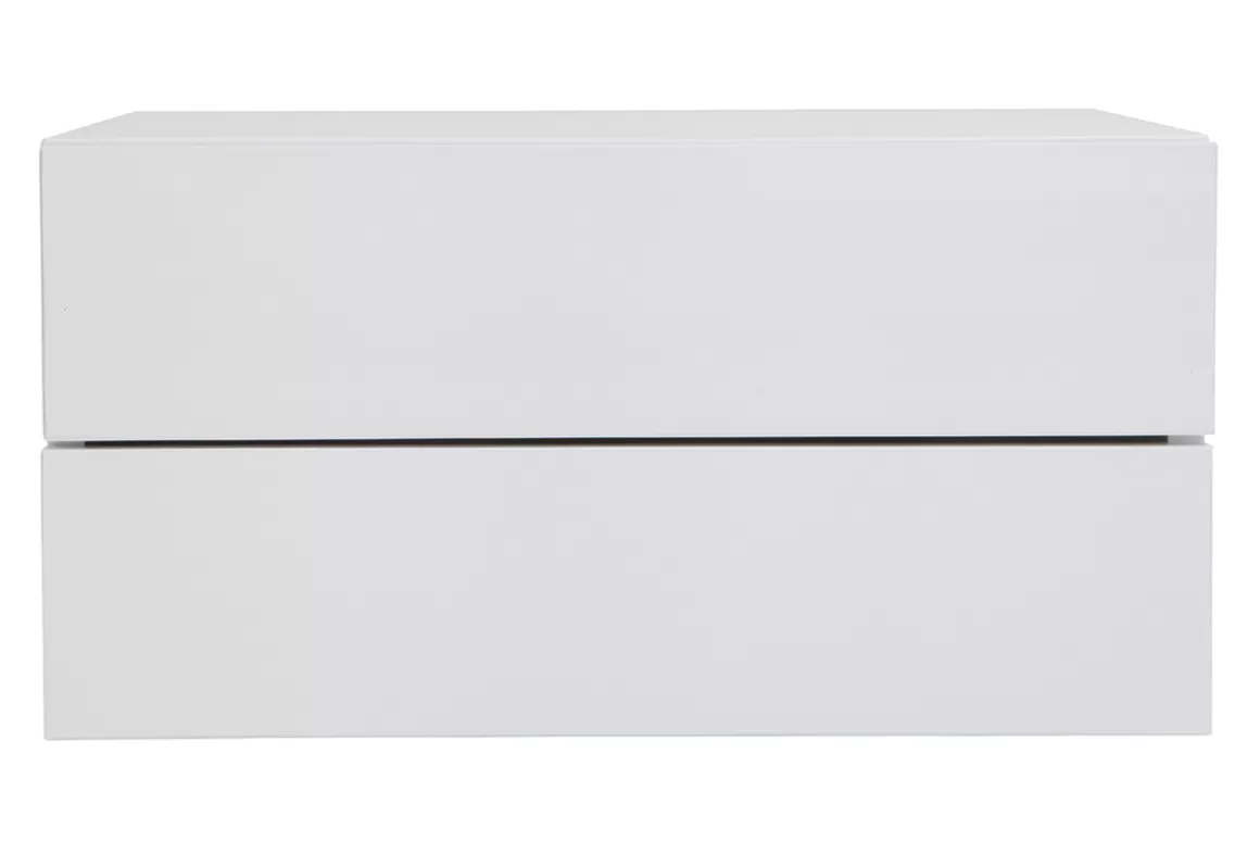 Miliboo Design-Ablagekasten Weiß 2 Schubladen MAX