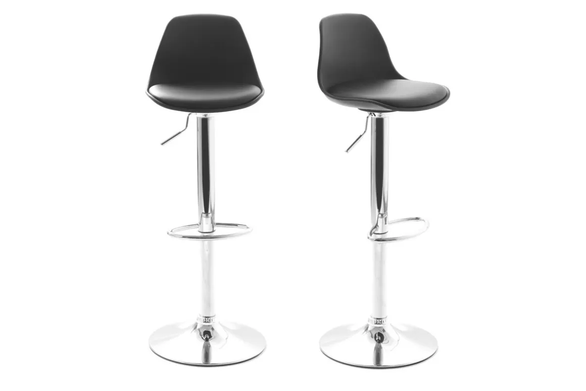 Miliboo 2 Design-Barhocker STEEVY Schwarz