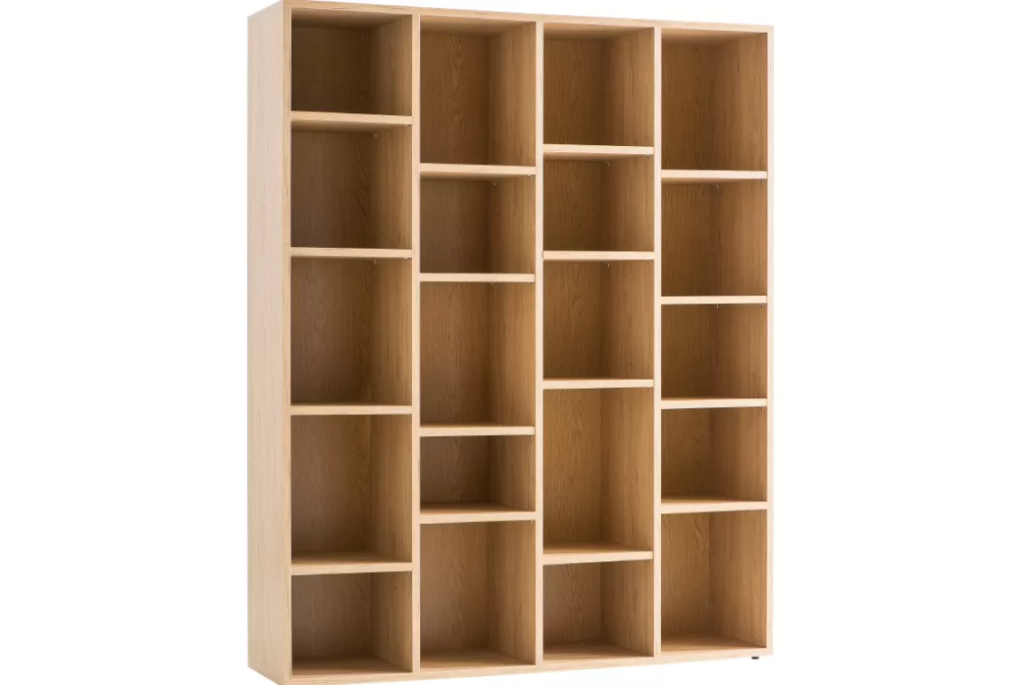 Miliboo Design-Bücherregal Holz eichefarben RYTHM