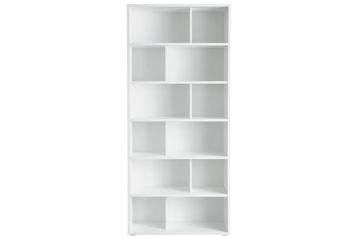 Miliboo Design-Bücherregal Holz Weiß EPURE