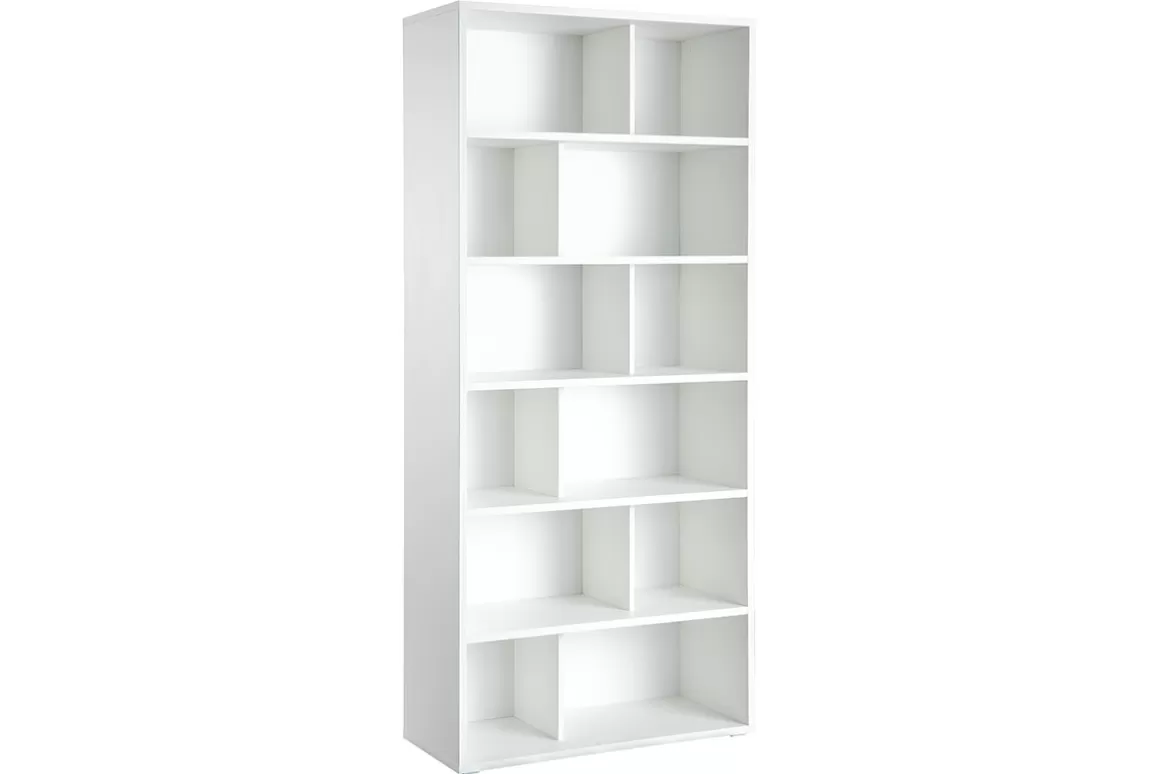 Miliboo Design-Bücherregal Holz Weiß EPURE