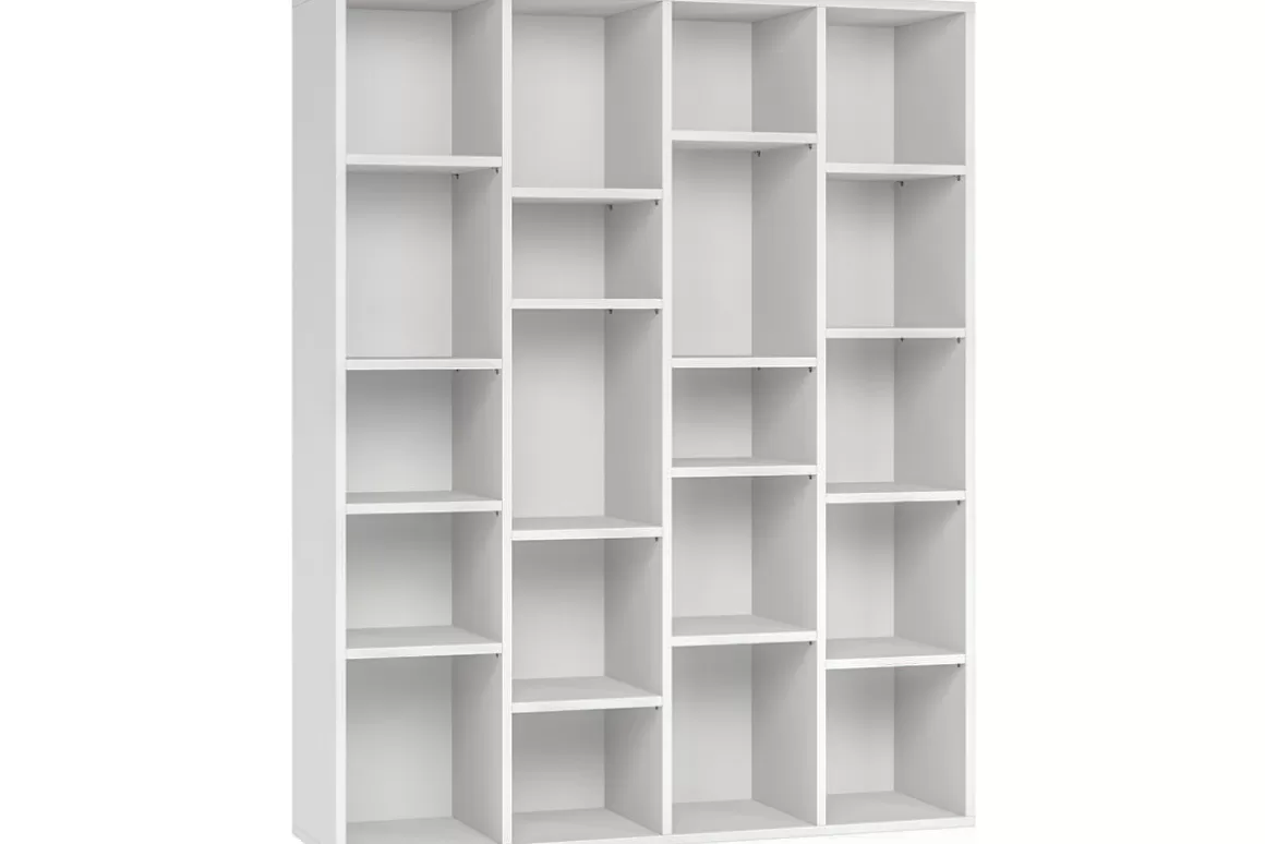 Miliboo Design-Bücherregal Holz Weiß RYTHM
