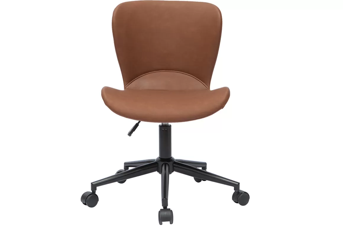 Miliboo Design-Bürostuhl braun JOSH