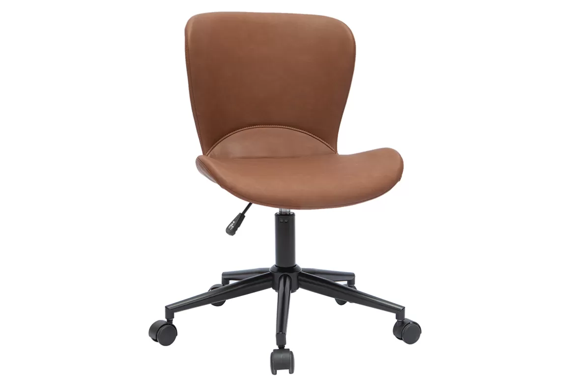 Miliboo Design-Bürostuhl braun JOSH