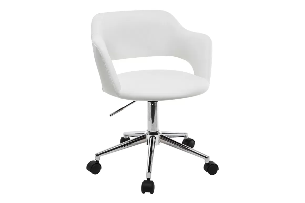 Miliboo Design-Bürostuhl Weiß JESSY