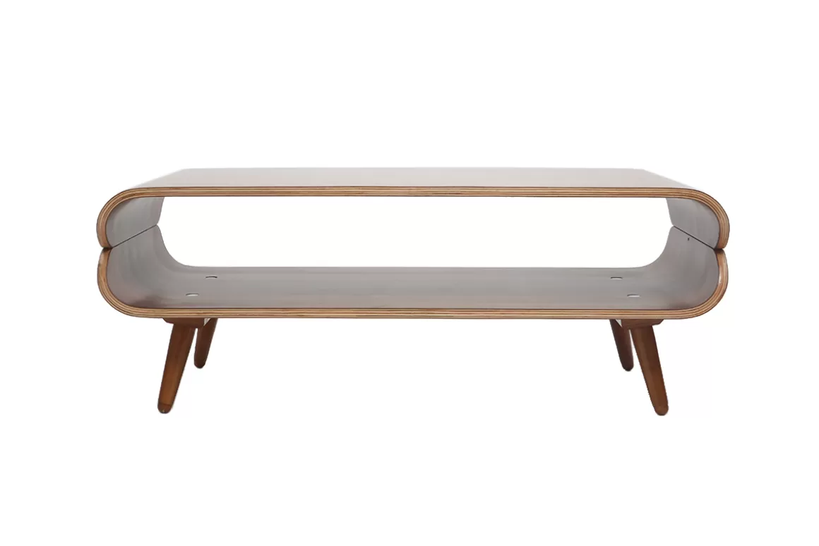 Miliboo Design-Couchtisch Nussbaum TAKLA