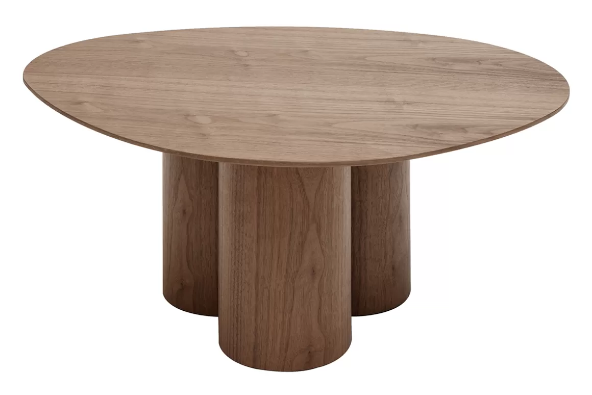 Miliboo Design-Couchtisch Walnuss HOLLEN