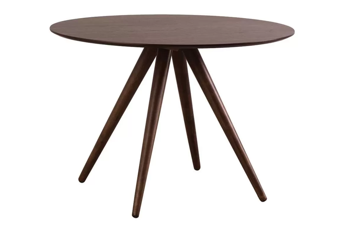 Miliboo Design-Esstisch rund Nussbaum D106 WALFORD