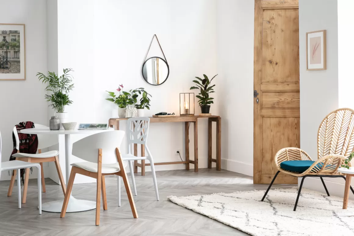 Miliboo Design-Esstisch Weiß D90 CALISTA