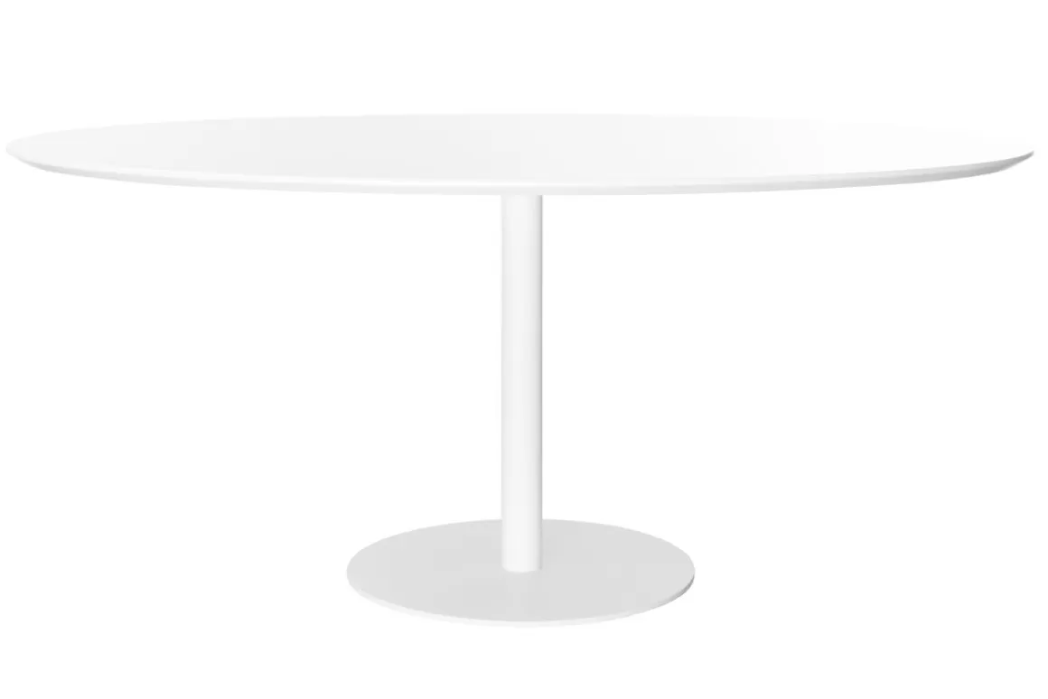 Miliboo Design-Esstisch Weiß L169 HALIA