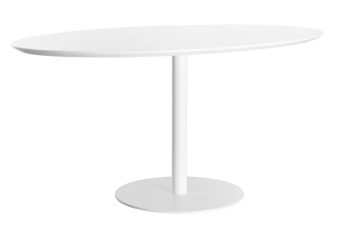 Miliboo Design-Esstisch Weiß L169 HALIA