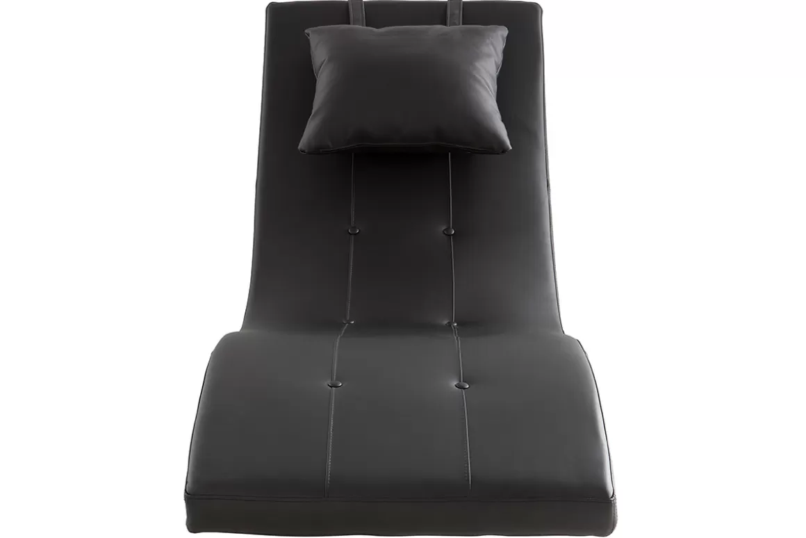 Miliboo Design-Liegestuhl Schwarz MONACO