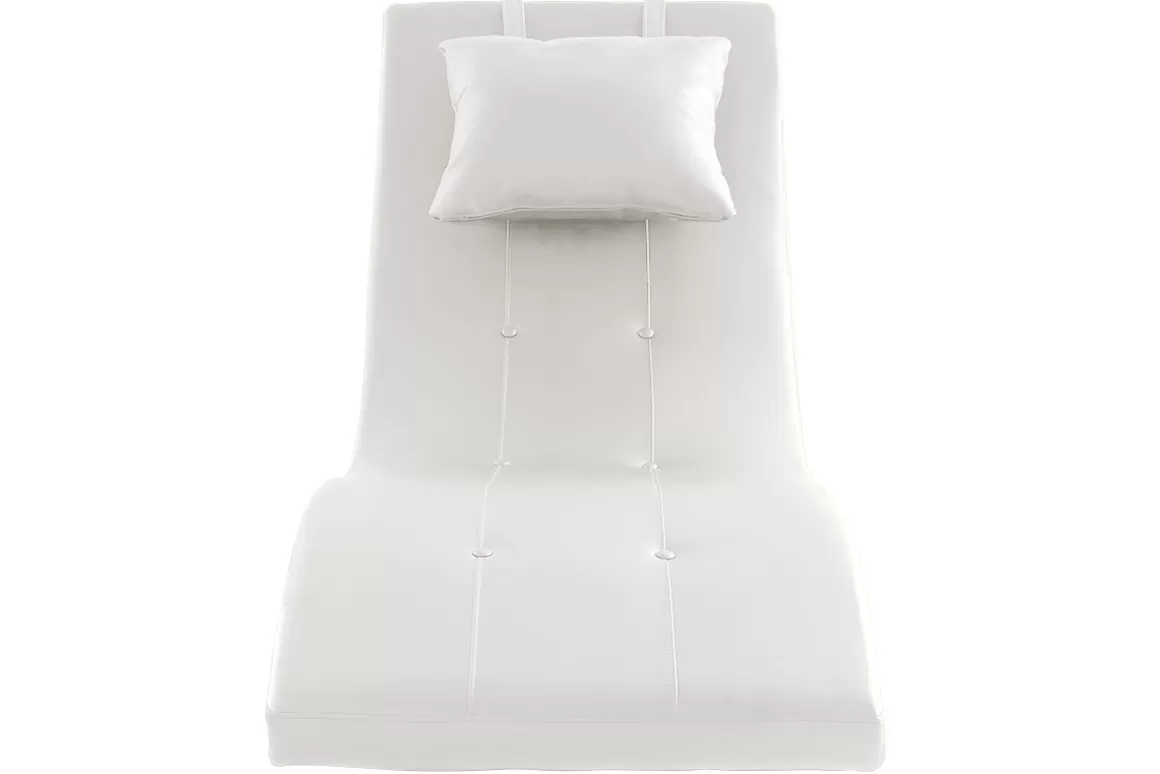 Miliboo Design-Liegestuhl Weiß MONACO