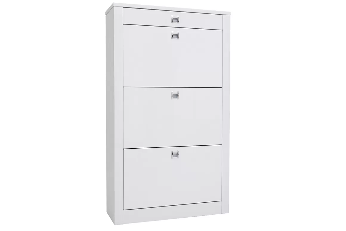 Miliboo Design-Schuhschrank DEVA Weiß