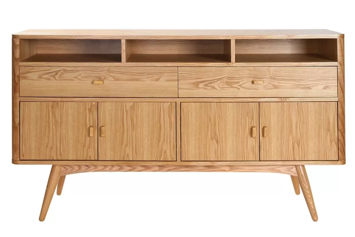 Miliboo Design-Sideboard 4 Türen Esche NORDECO