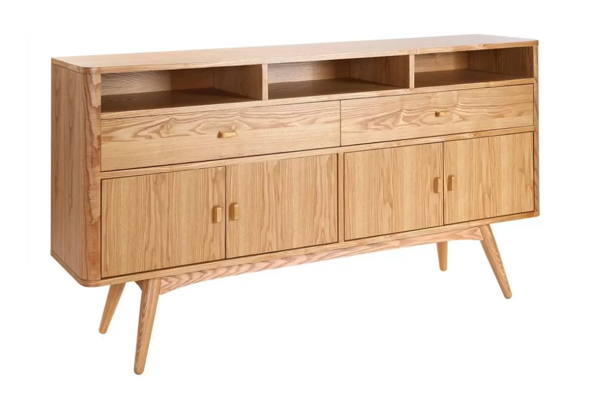 Miliboo Design-Sideboard 4 Türen Esche NORDECO