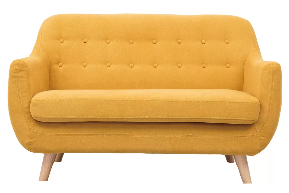 Miliboo Design-Sofa 2 Plätze Grau YNOK