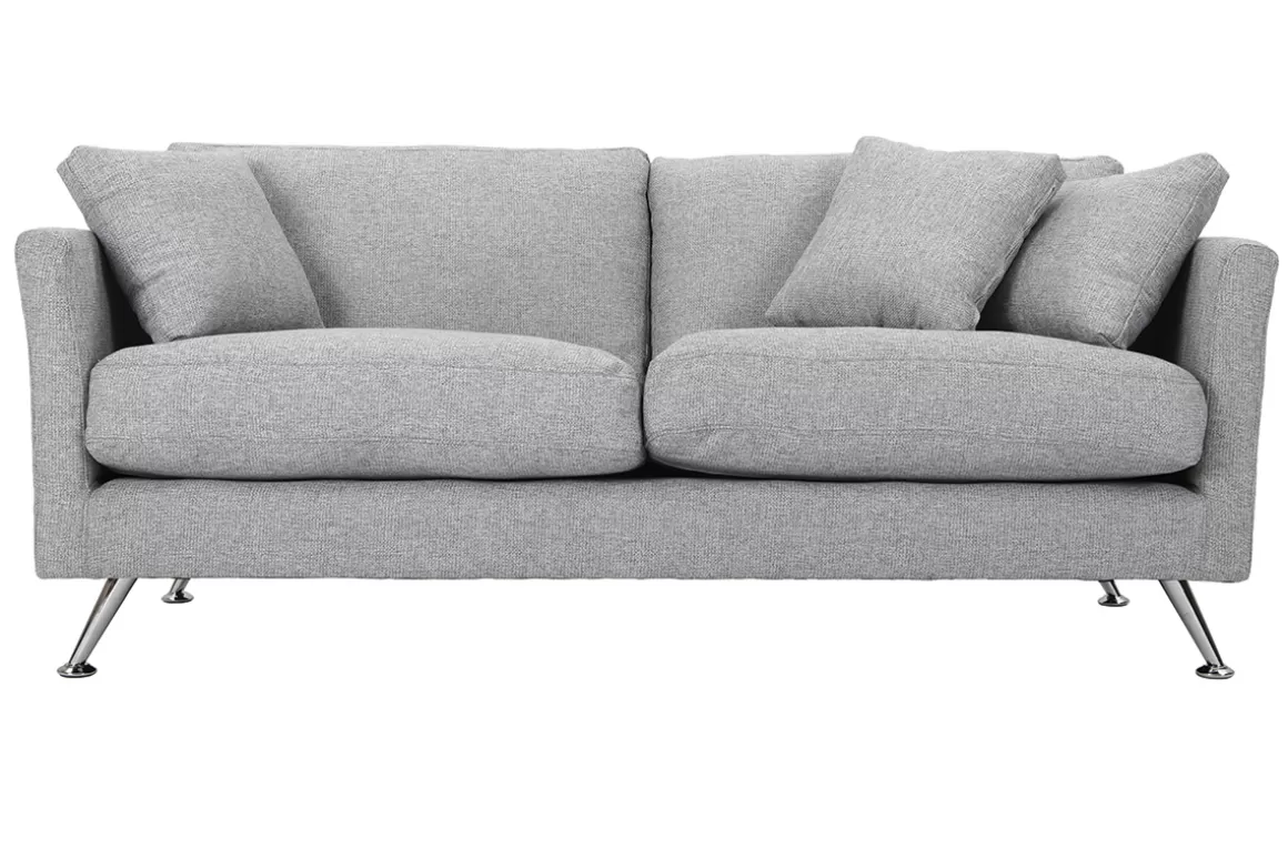 Miliboo Design-Sofa 3 Plätze Hellgrau VOLUPT