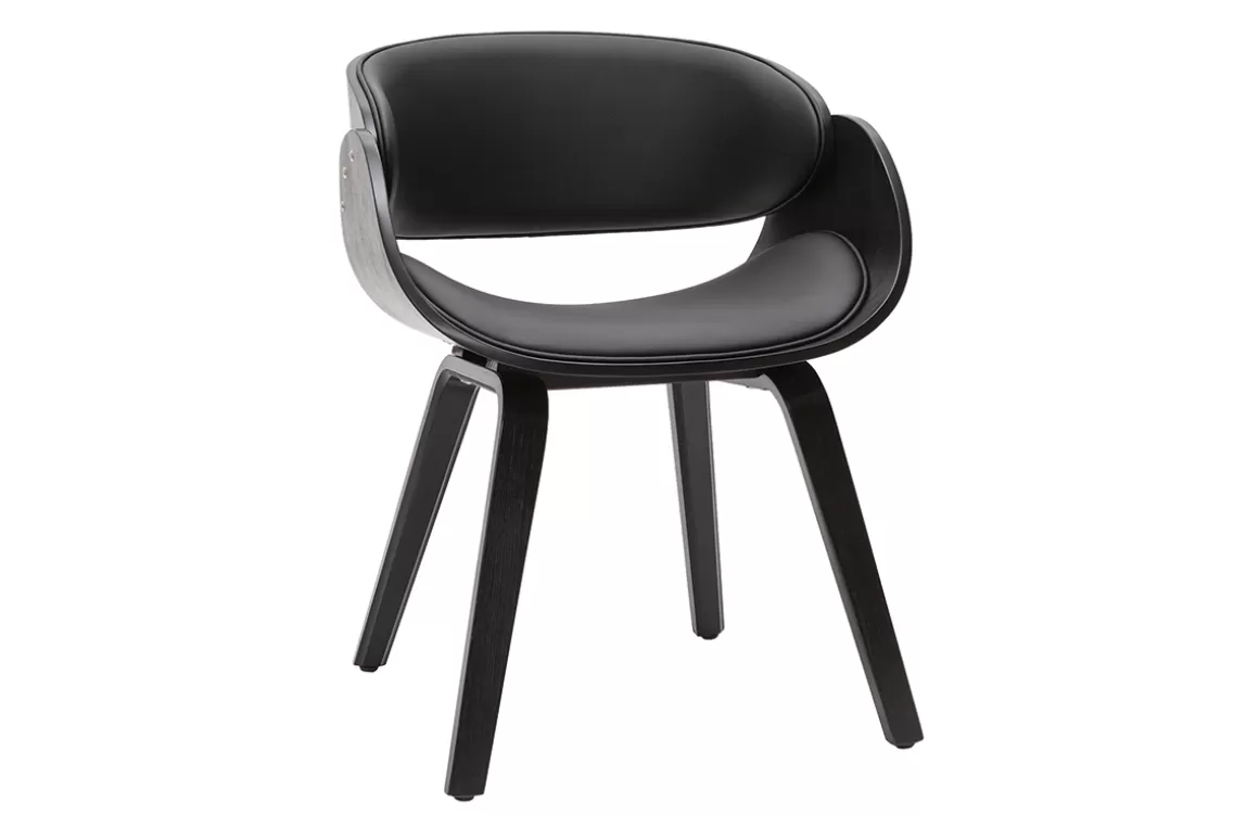 Miliboo Design-Stuhl in Schwarz BENT