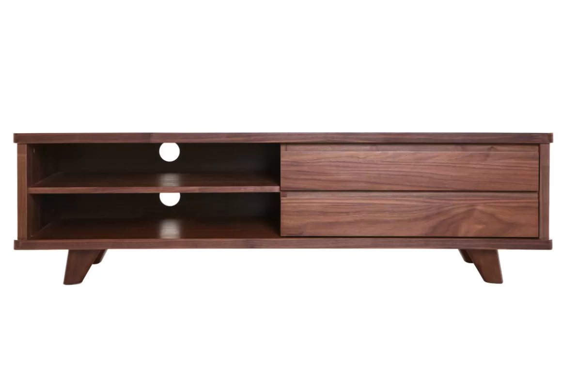 Miliboo Design-TV-Möbel Nussbaum FIFTIES