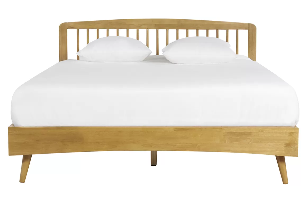 Miliboo Doppelbett 160x200 aus Holz TERRY