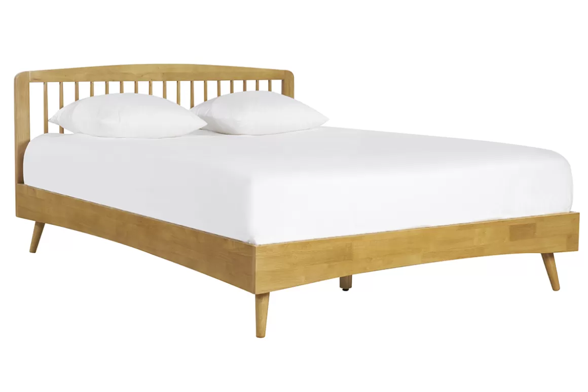 Miliboo Doppelbett 160x200 aus Holz TERRY