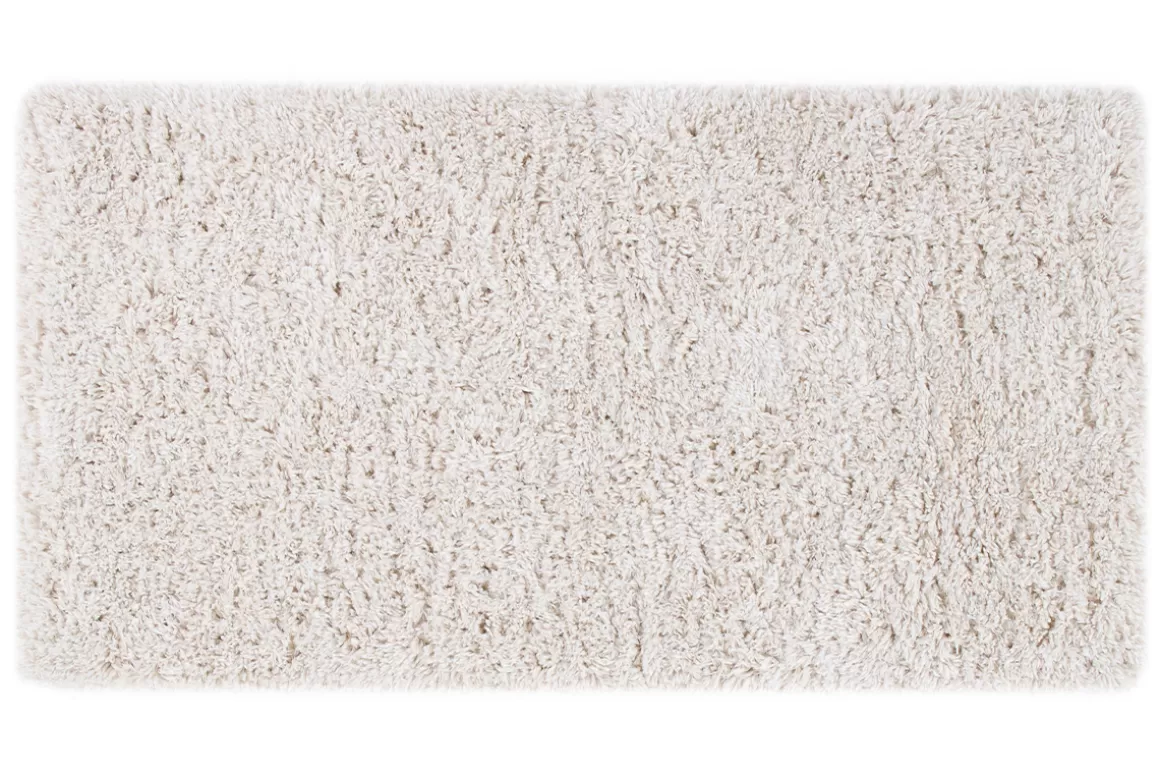 Miliboo Elfenbeinfarbener recycelter Teppich mit Langflor 160 x 230 cm AIMEE
