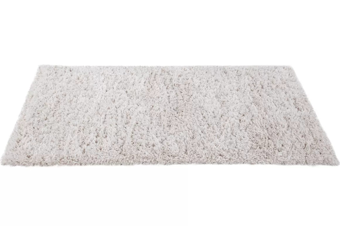 Miliboo Elfenbeinfarbener recycelter Teppich mit Langflor 160 x 230 cm AIMEE