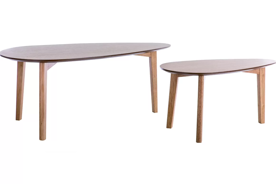 Miliboo 2er-Set Couchtische Eiche ARTIK