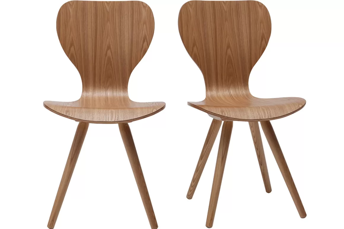 Miliboo 2er-Set Stühle aus Esche NORDECO