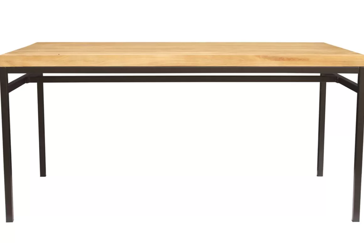 Miliboo Esstisch im Industrie-Look Mangobaum und Metall L160 YPSTER