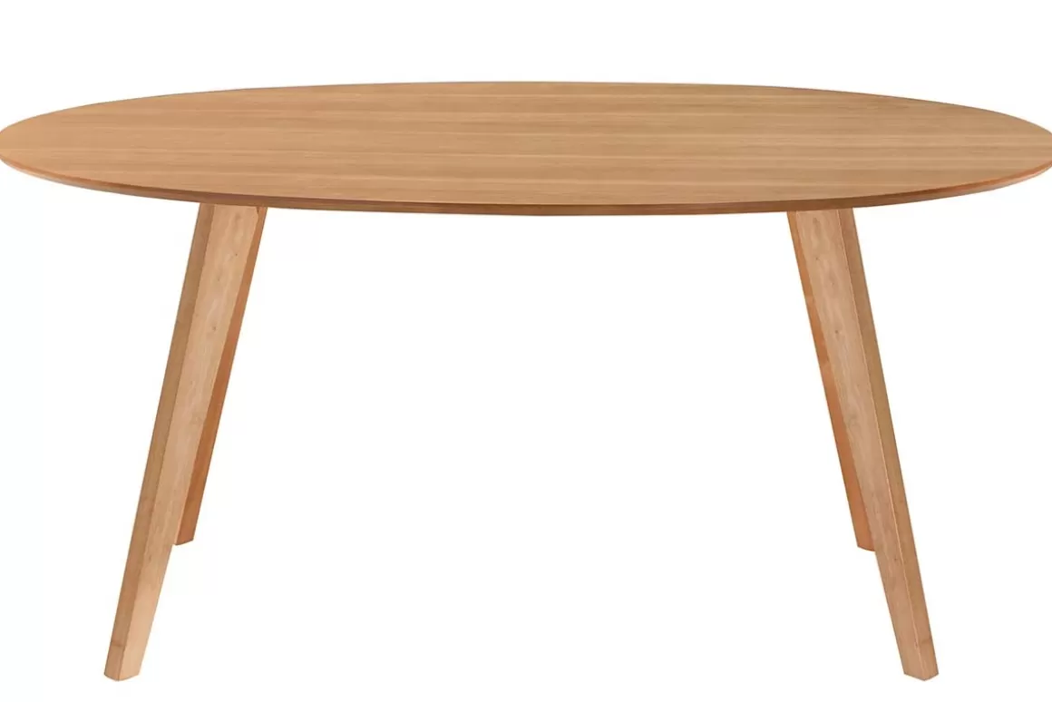 Miliboo Esstisch skandinavisches Design oval Eiche L160 MARIK