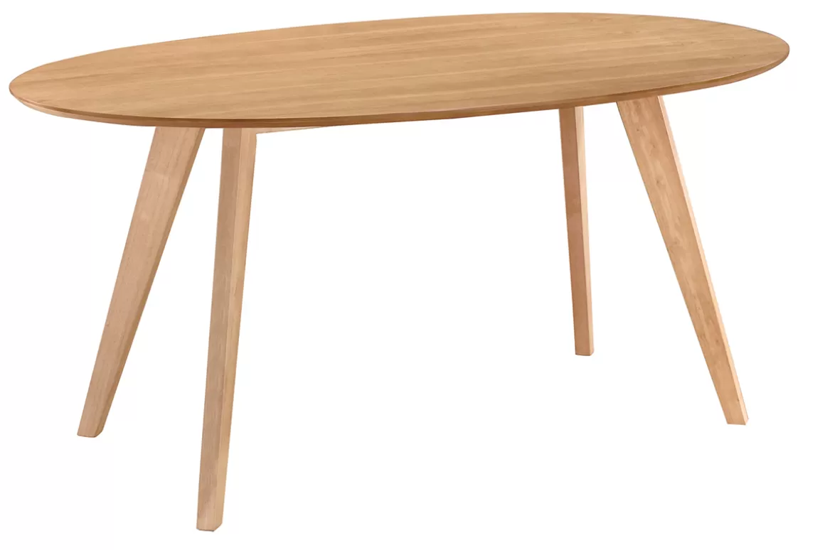 Miliboo Esstisch skandinavisches Design oval Eiche L160 MARIK