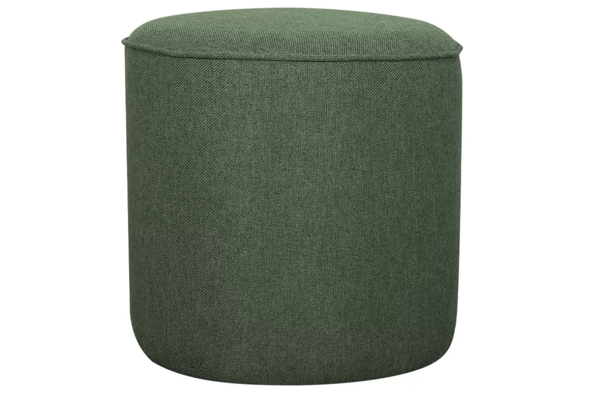 Miliboo Hocker aus Stoff Khaki D 40 cm COQ