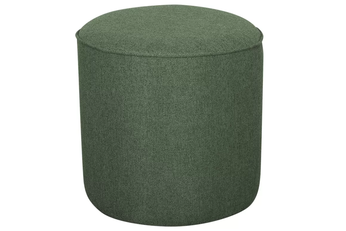 Miliboo Hocker aus Stoff Khaki D 40 cm COQ