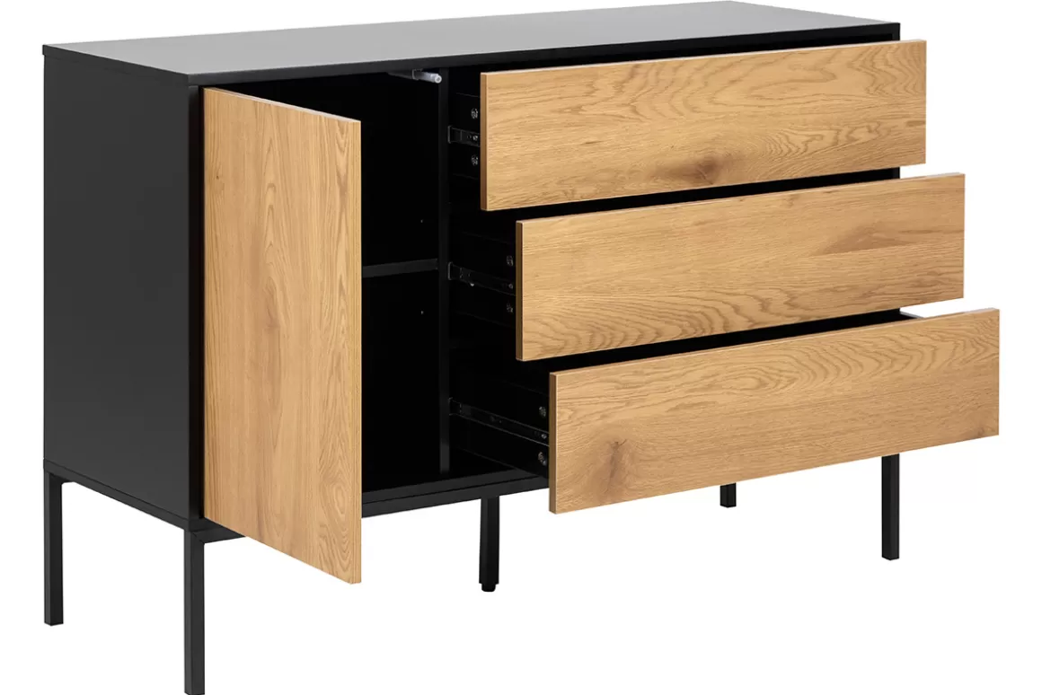 Miliboo Industrielle Anrichte aus Metall und Holz TRESCA