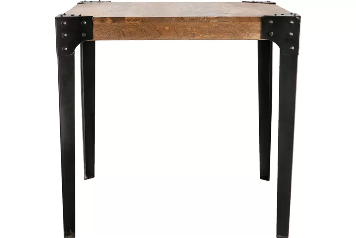 Miliboo Industrieller Esstisch Stahl und Holz L80 MADISON